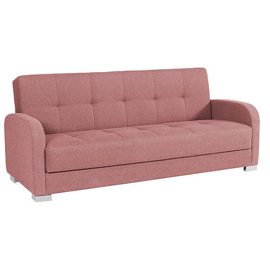 Three Seater Dusty Rose Sofa