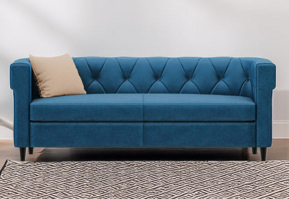 Three Seater Royal Blue Sofa
