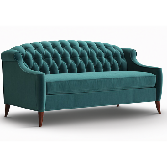 Three Seater Green Sofa