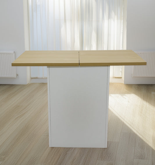 Slide and Fold Desk White
