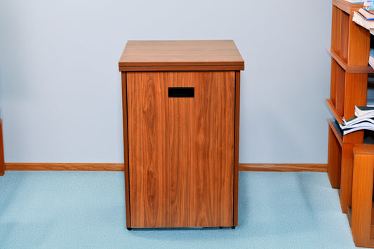 Slide and Fold Desk Dark Brown