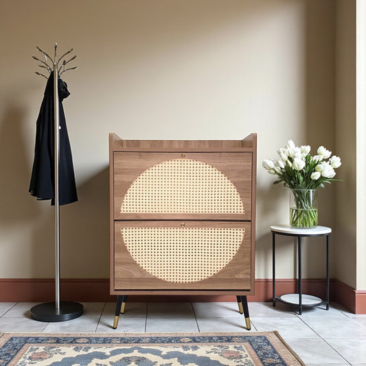 Rattan Shoe Rack