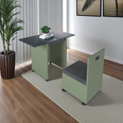 Slide and Fold Desk Olive