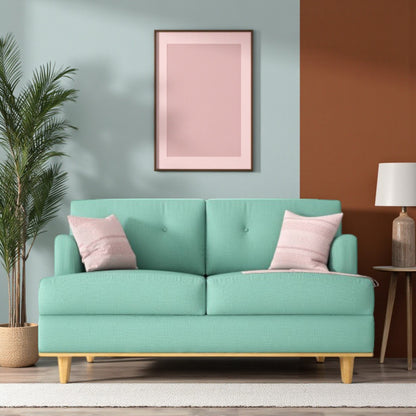 Two Seater Light Torquise Sofa