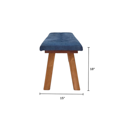 Dining table with chair and bench