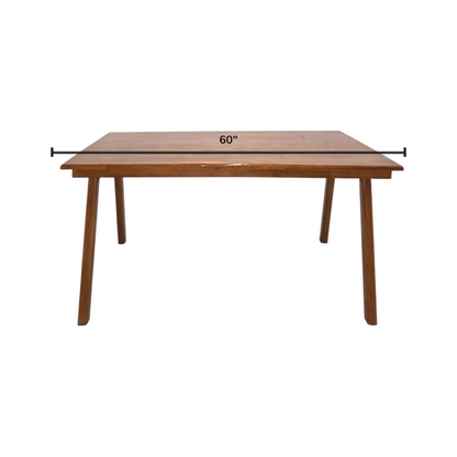 Dining table with chair and bench