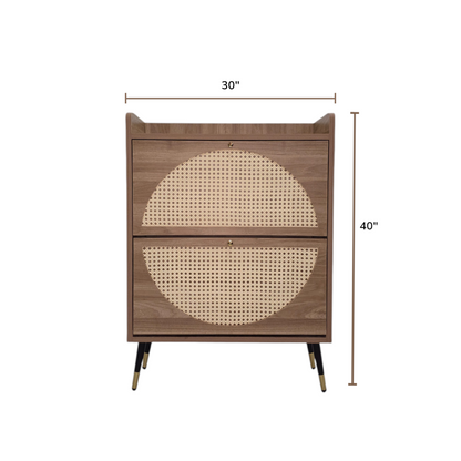 Rattan Shoe Rack